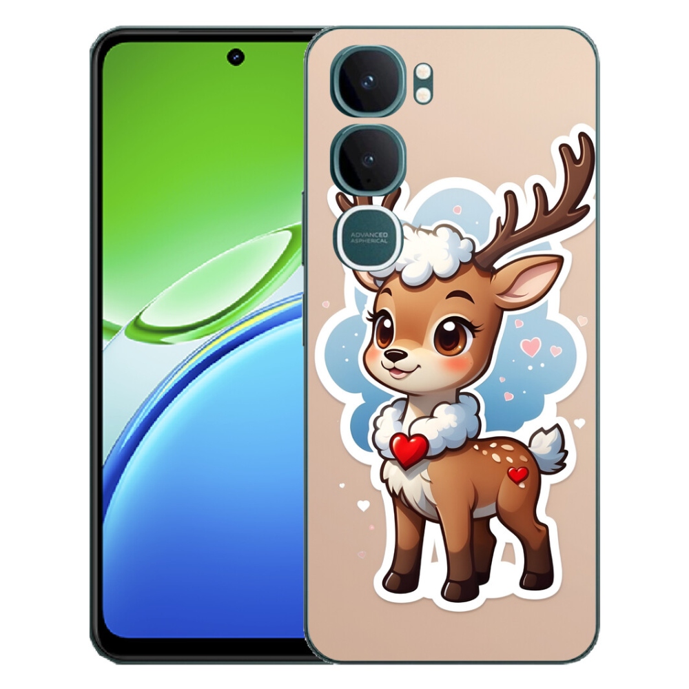 Gélový kryt mmCase na Vivo Y21d - kreslený sob