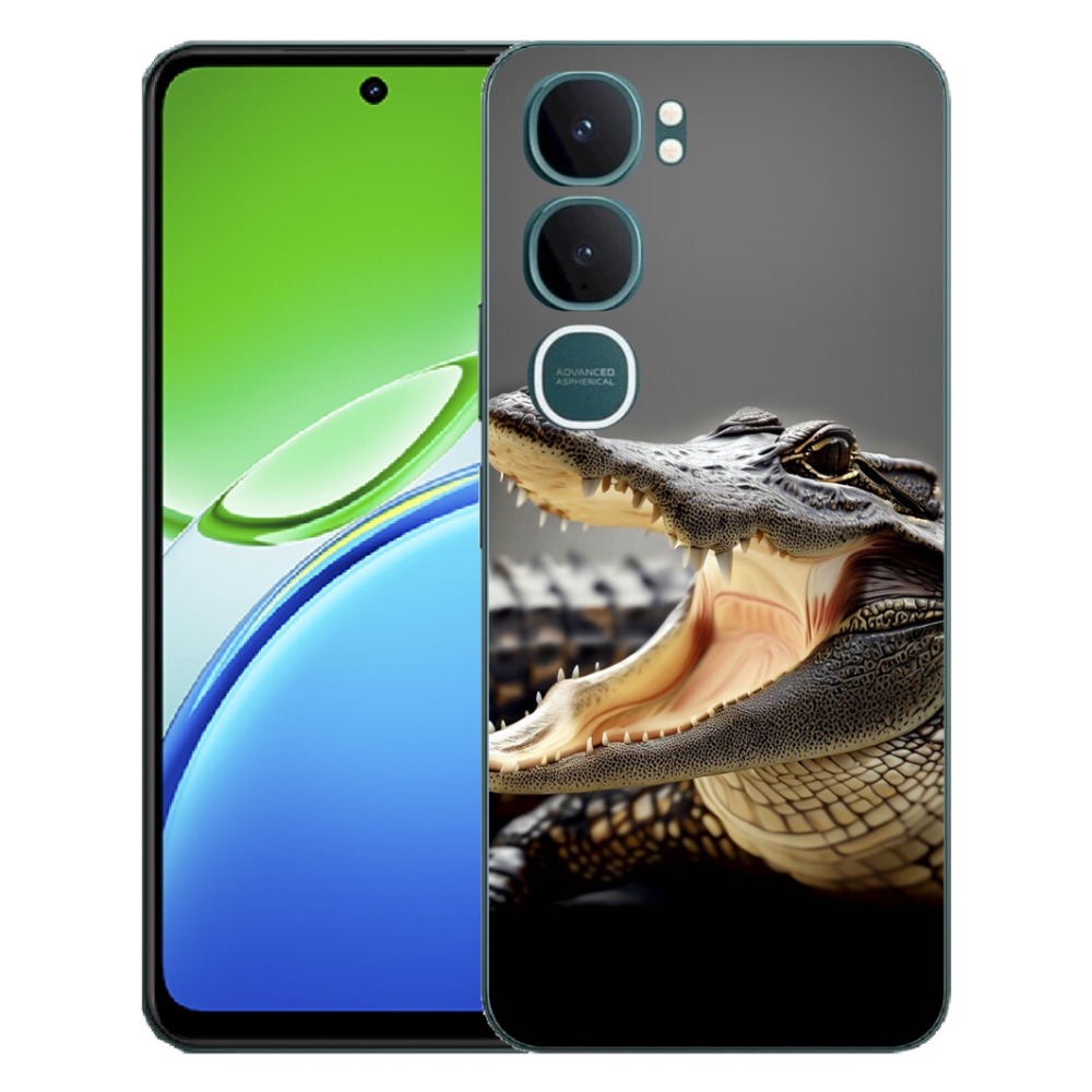 Gélový kryt mmCase na Vivo Y21d - krokodíl