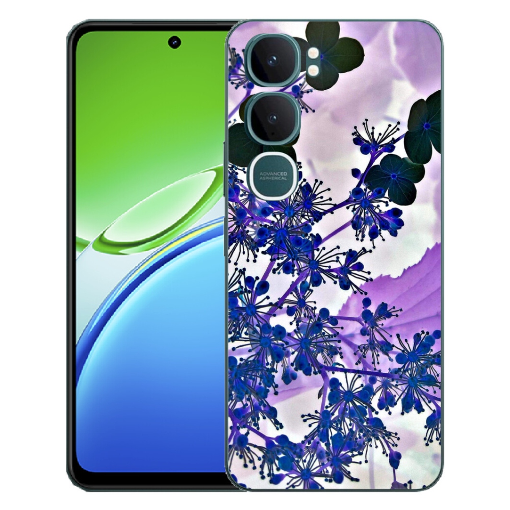 Gélový kryt mmCase na Vivo Y21d - kvet hortenzie