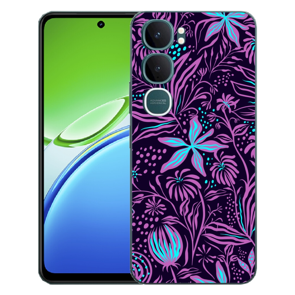 Gélový kryt mmCase na Vivo Y21d - kvety 2
