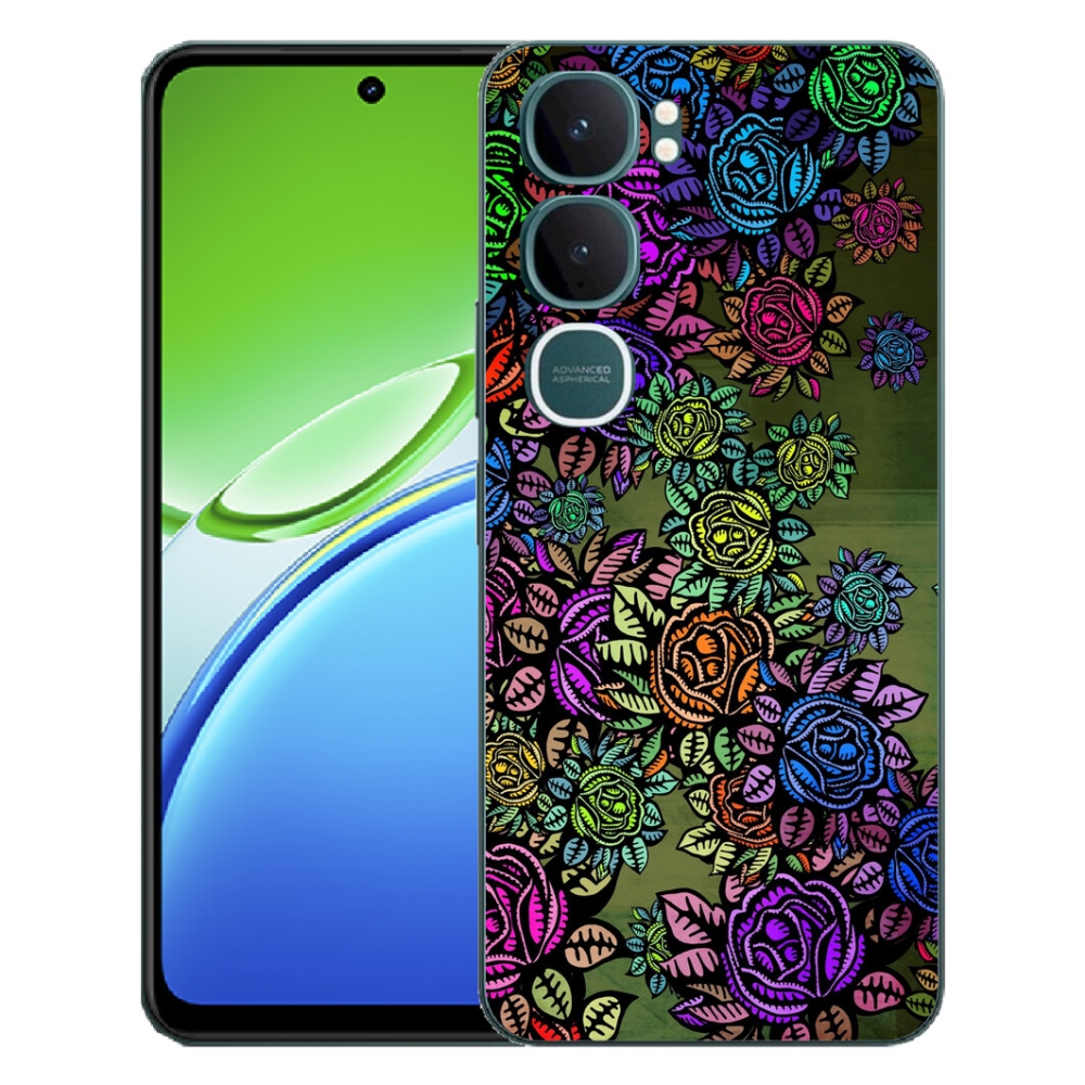 Gélový kryt mmCase na Vivo Y21d - kvety 6