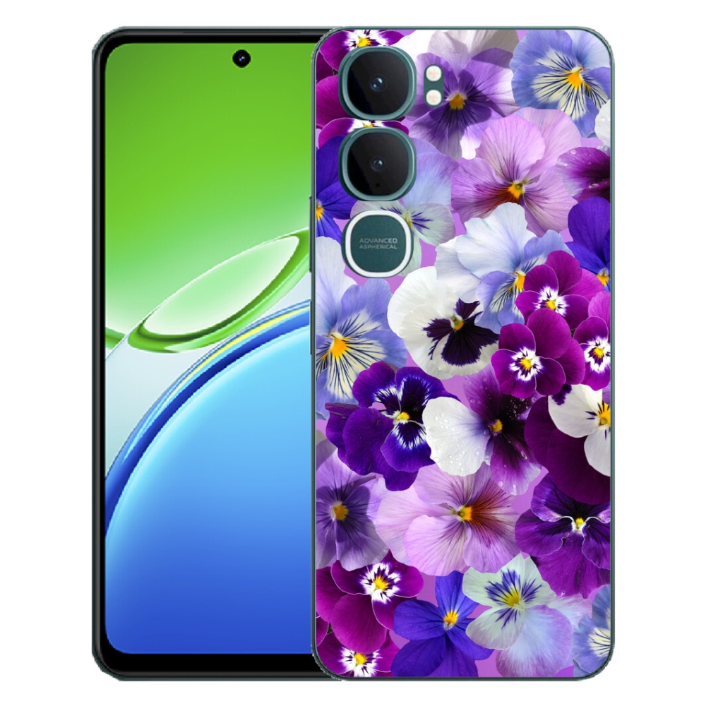 Gélový kryt mmCase na Vivo Y21d - kvety 9