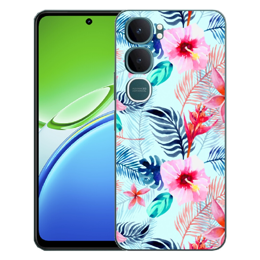 Gélový kryt mmCase na Vivo Y21d - kvety