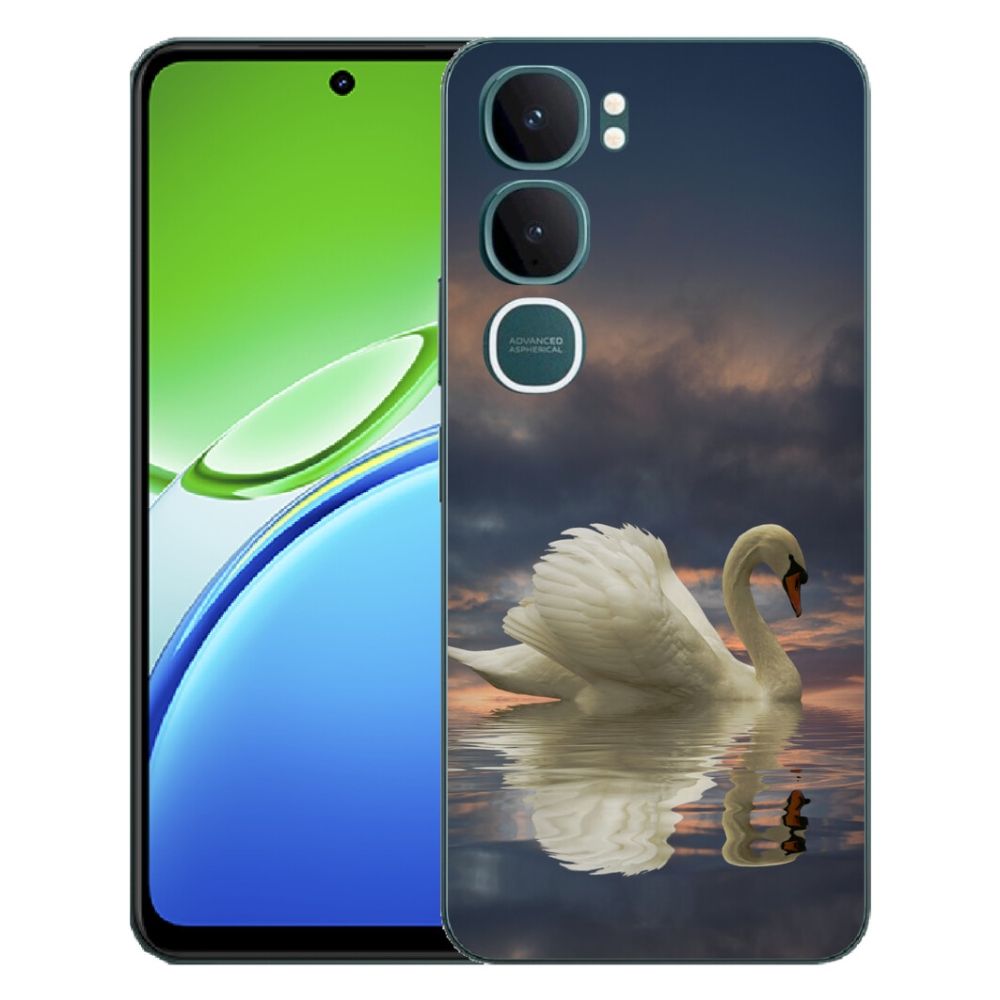 Gélový kryt mmCase na Vivo Y21d - labuť