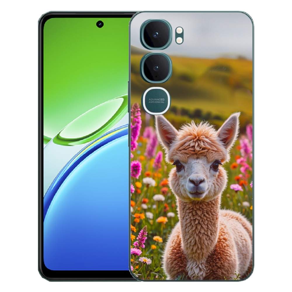 Gélový kryt mmCase na Vivo Y21d - lama na lúke