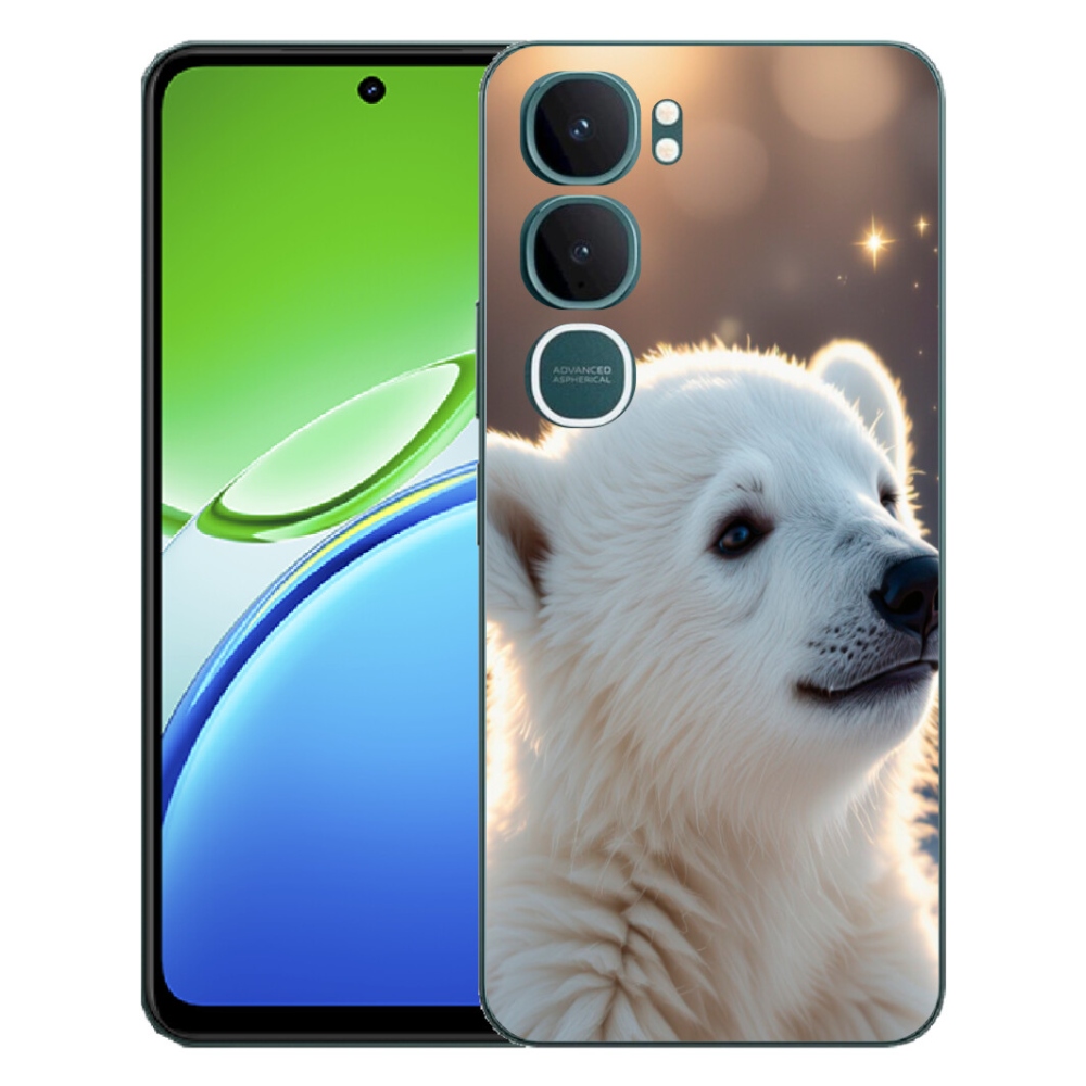 Gélový kryt mmCase na Vivo Y21d - ľadový medveď