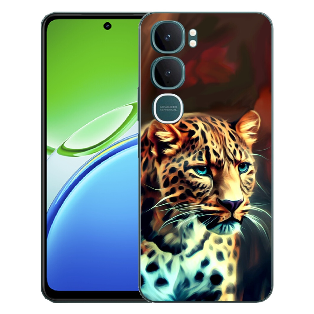 Gélový kryt mmCase na Vivo Y21d - leopard