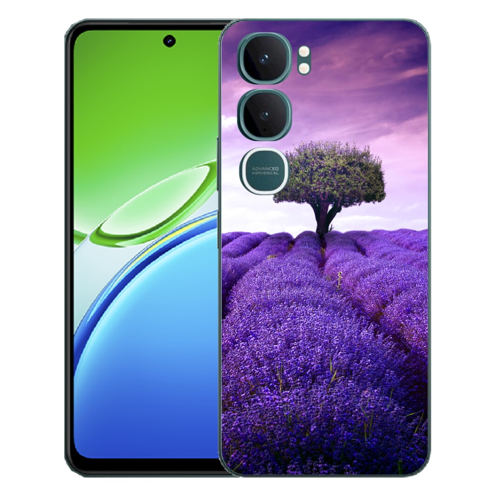 Gélový kryt mmCase na Vivo Y21d - levanduľová lúka