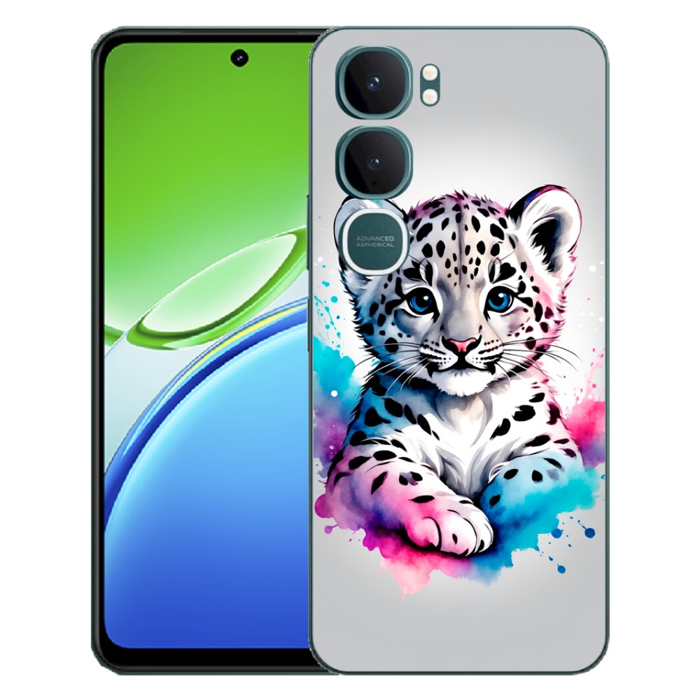 Gélový kryt mmCase na Vivo Y21d - leopardej mláďa