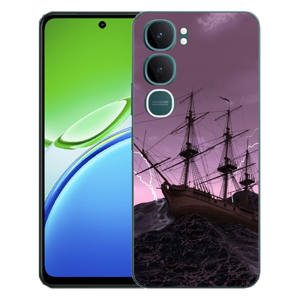Gélový kryt mmCase na Vivo Y21d - loď v búrke