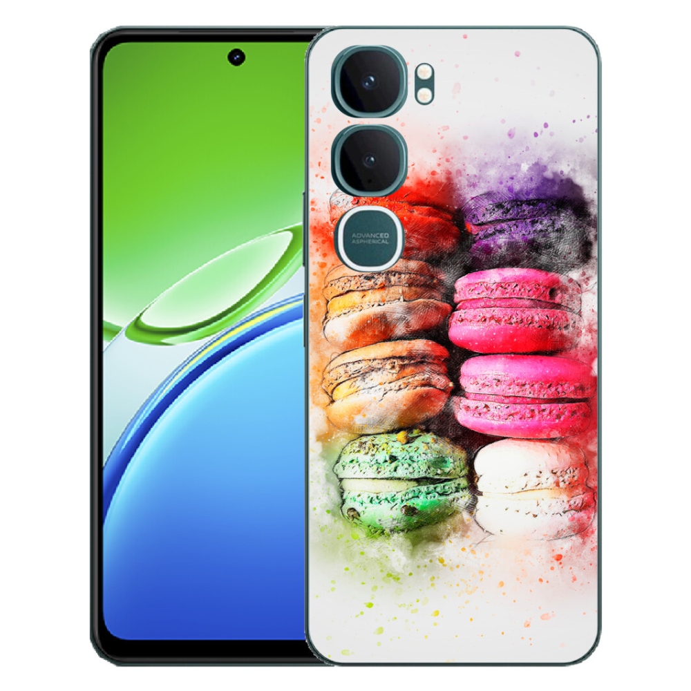 Gélový kryt mmCase na Vivo Y21d - makrónky