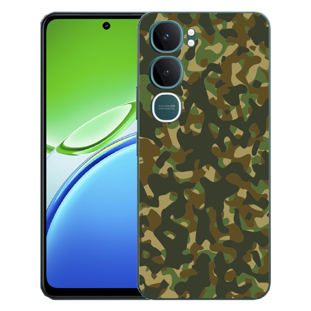 Gélový kryt mmCase na Vivo Y21d - maskáčový vzor 1