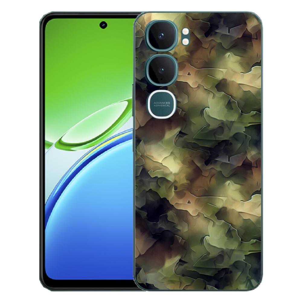 Gélový kryt mmCase na Vivo Y21d - maskáčový vzor 10