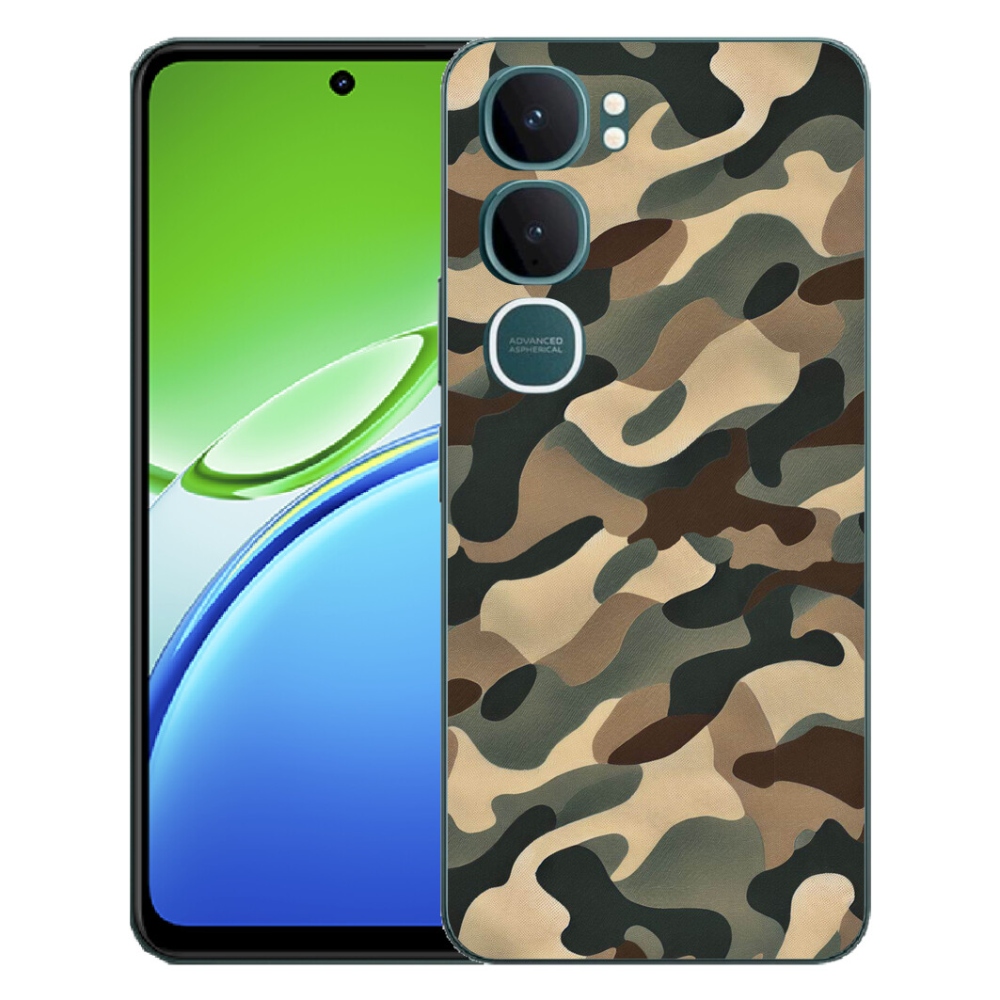 Gélový kryt mmCase na Vivo Y21d - maskáčový vzor 11