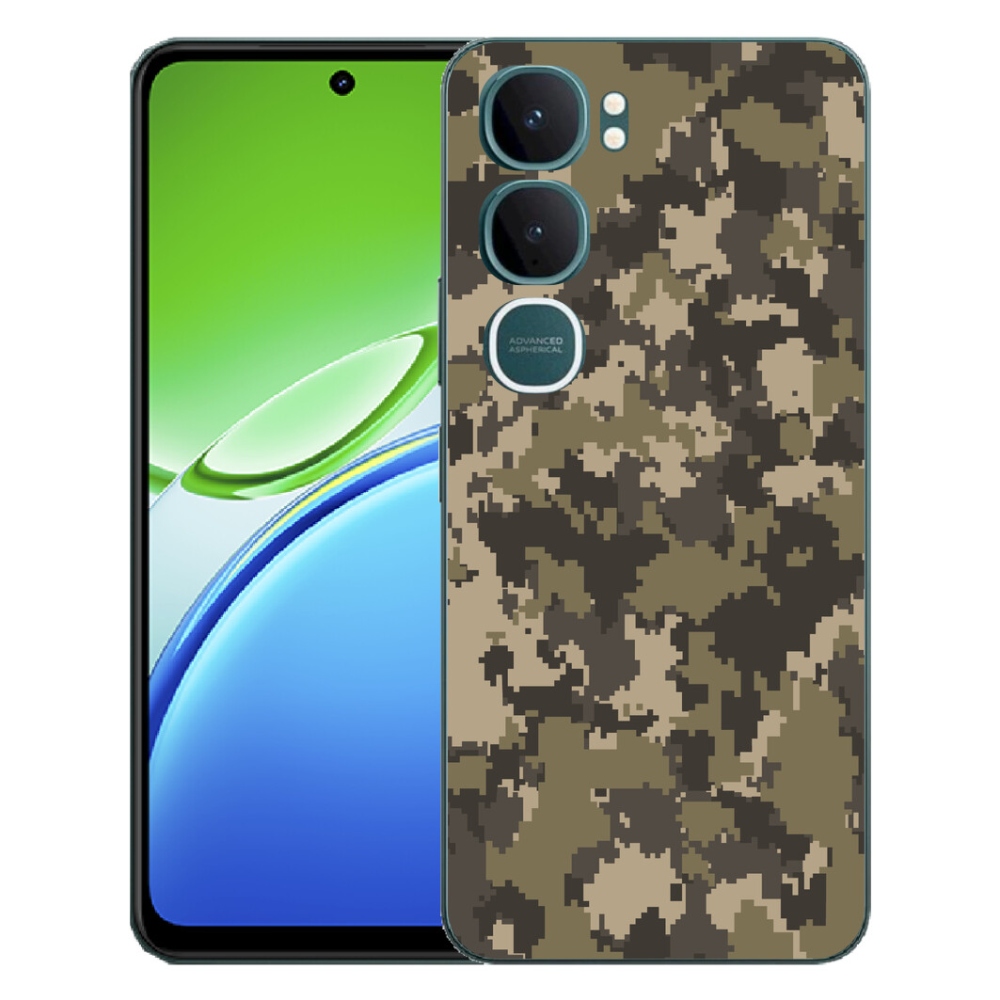 Gélový kryt mmCase na Vivo Y21d - maskáčový vzor 12