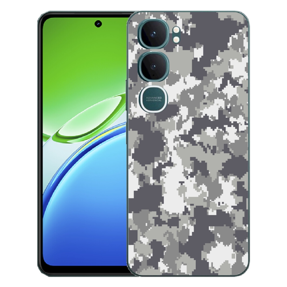 Gélový kryt mmCase na Vivo Y21d - maskáčový vzor 2