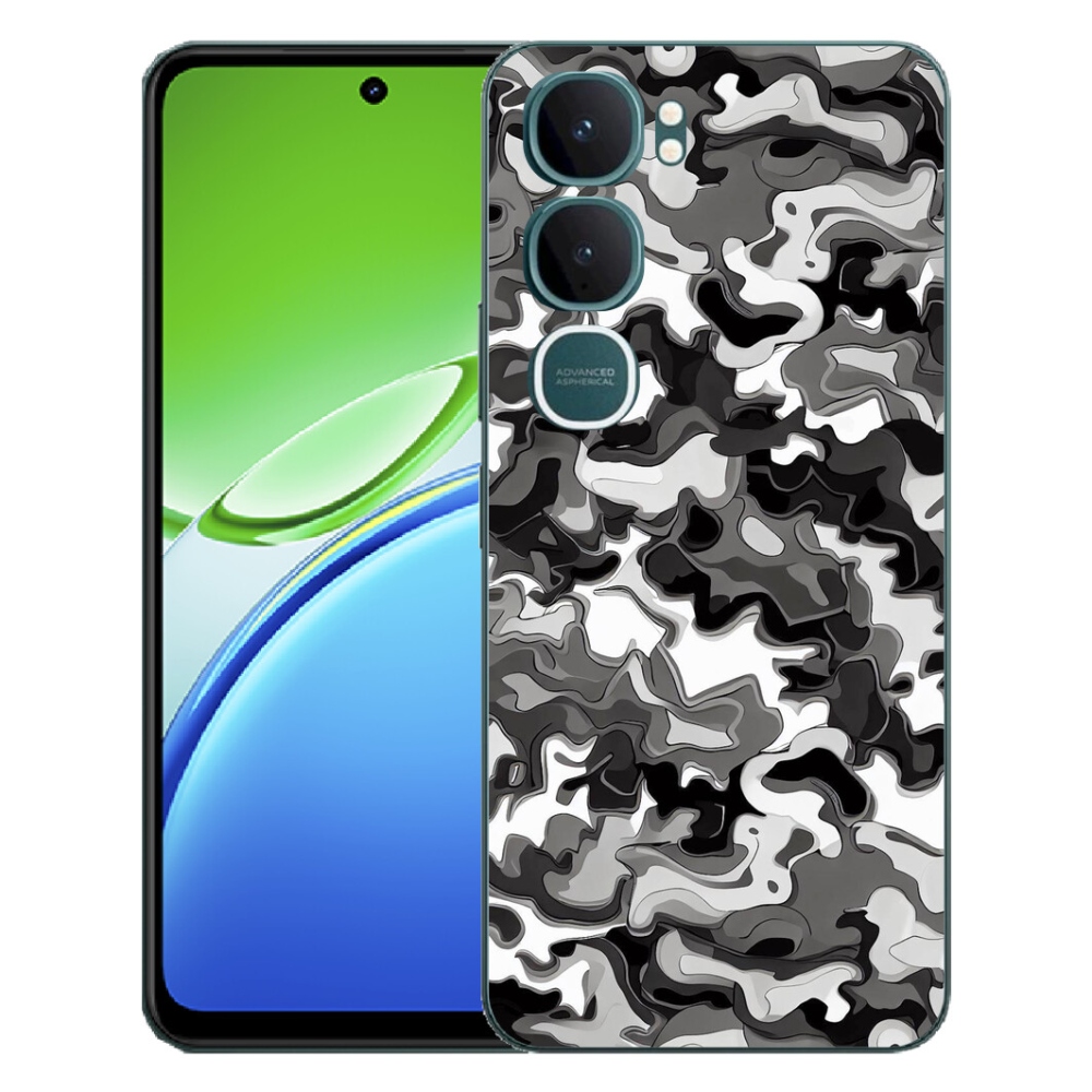 Gélový kryt mmCase na Vivo Y21d - maskáčový vzor 3