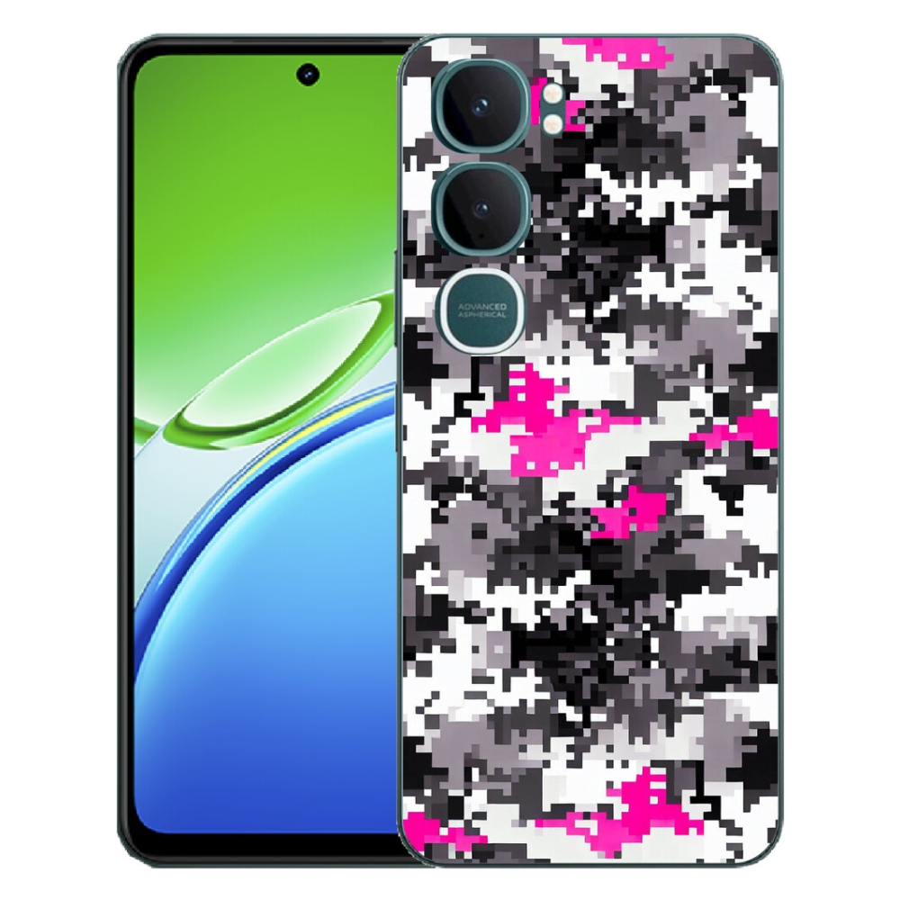 Gélový kryt mmCase na Vivo Y21d - maskáčový vzor 4