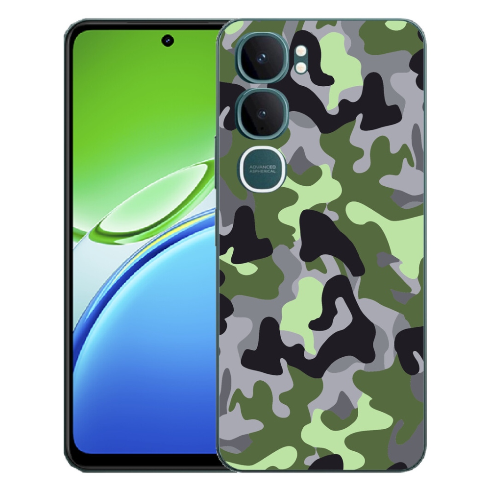 Gélový kryt mmCase na Vivo Y21d - maskáčový vzor 7