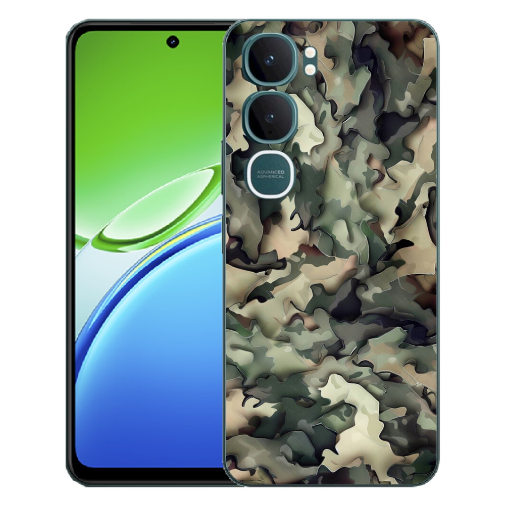 Gélový kryt mmCase na Vivo Y21d - maskáčový vzor 9