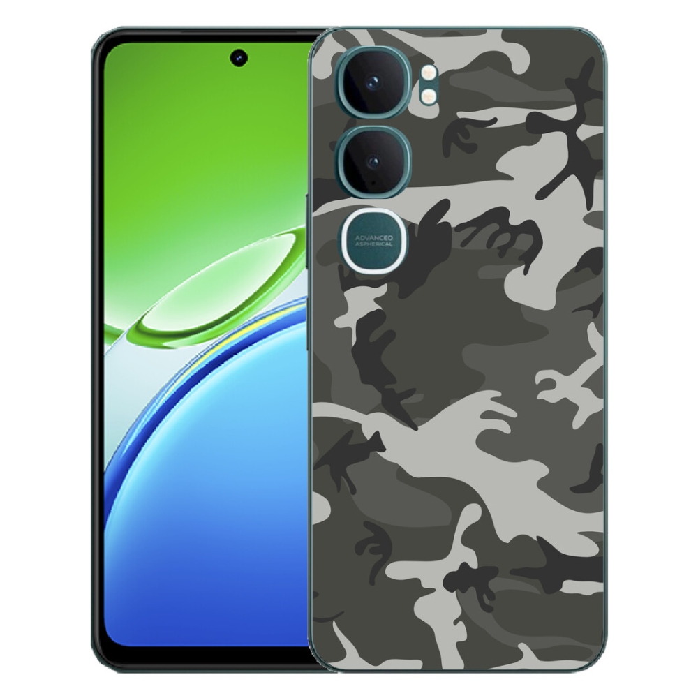 Gélový kryt mmCase na Vivo Y21d - maskáčový vzor