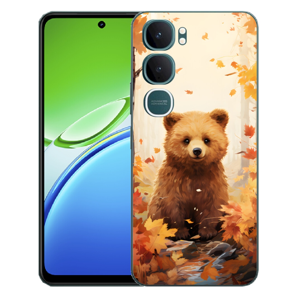 Gélový kryt mmCase na Vivo Y21d - medveď v lese