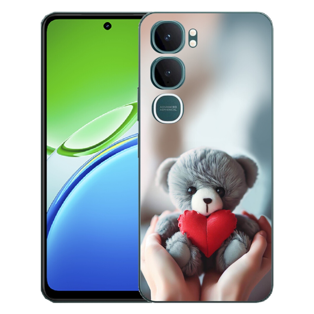 Gélový kryt mmCase na Vivo Y21d - medvedík pre zamilovaných