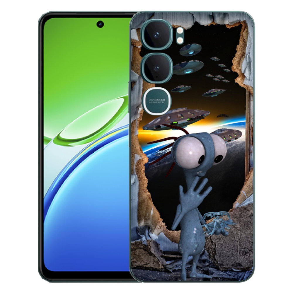 Gélový kryt mmCase na Vivo Y21d - mimozemšťan