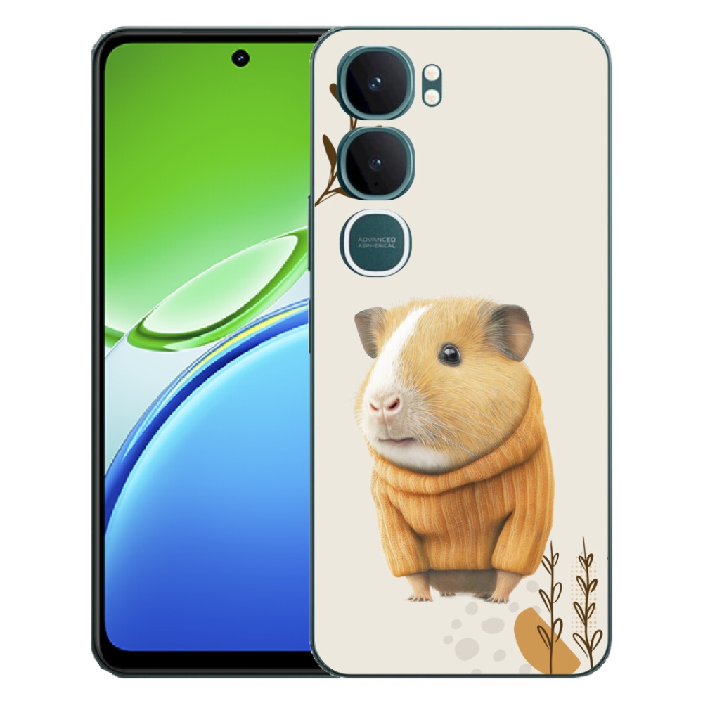 Gélový kryt mmCase na Vivo Y21d - morča vo svetri