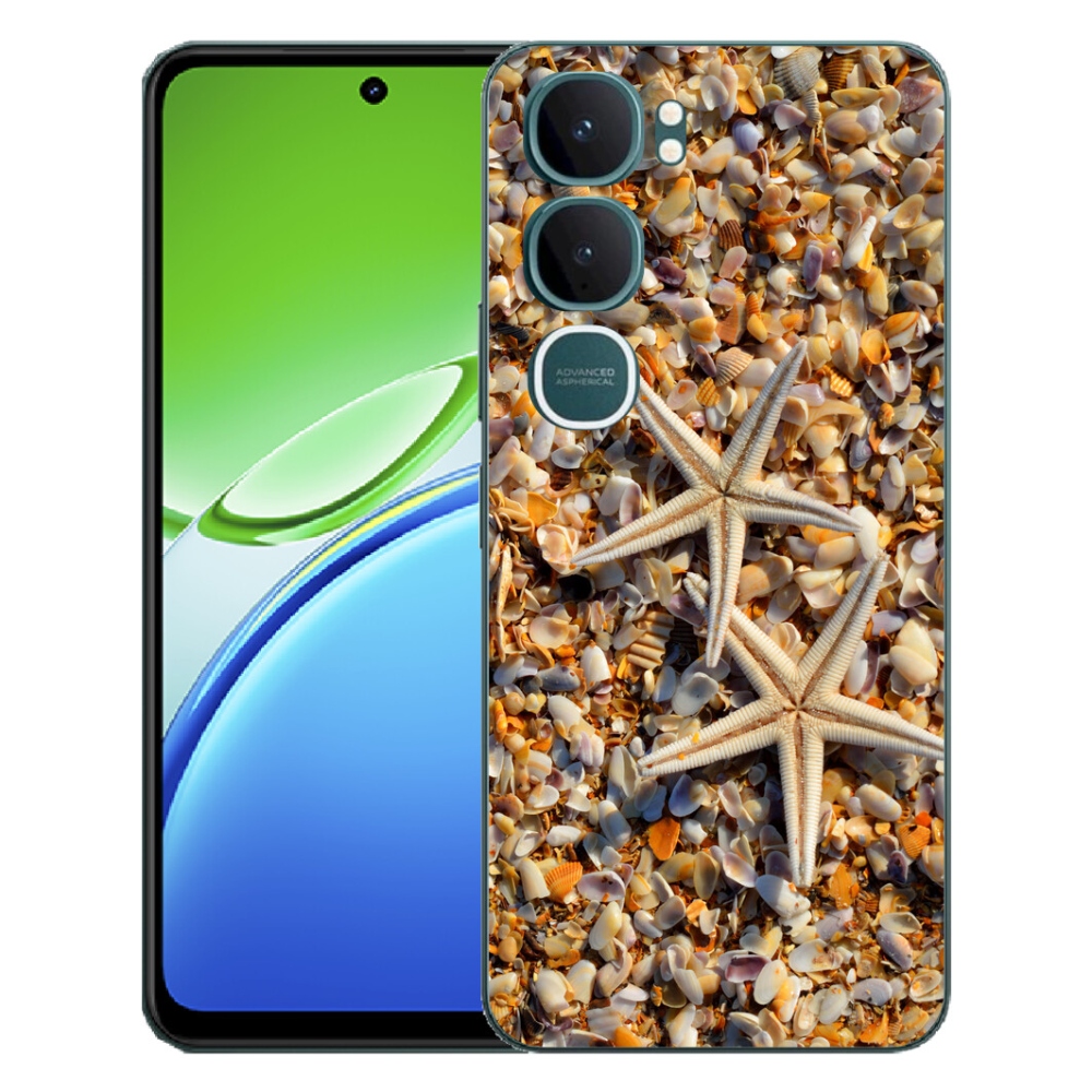 Gélový kryt mmCase na Vivo Y21d - morské hviezdice