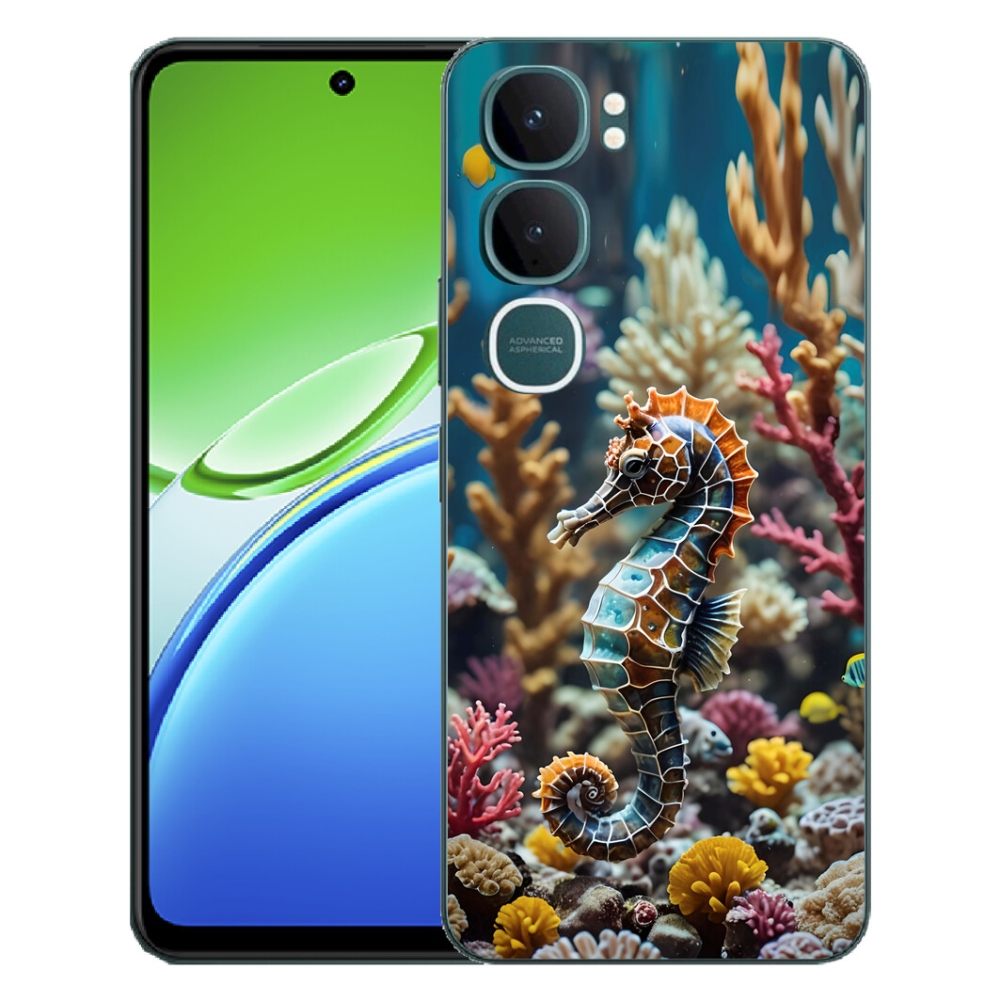 Gélový kryt mmCase na Vivo Y21d - morský koník 2