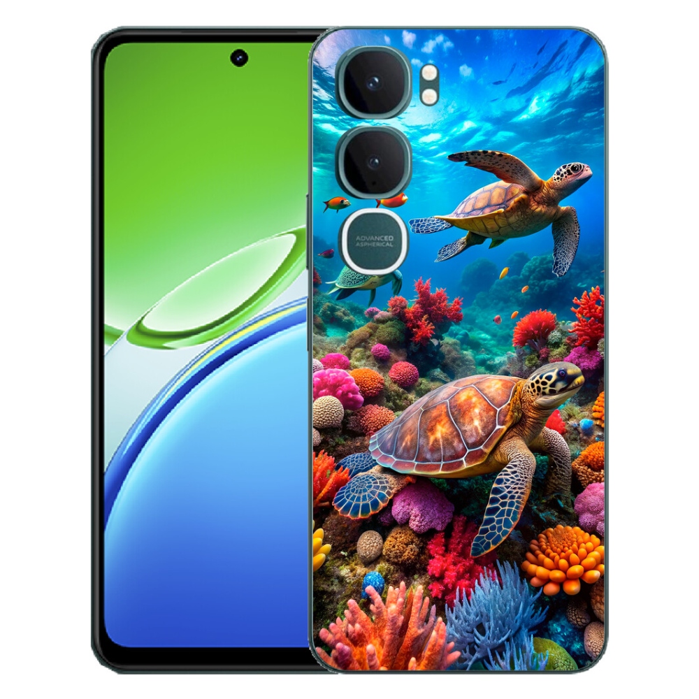 Gélový kryt mmCase na Vivo Y21d - morský svet 2