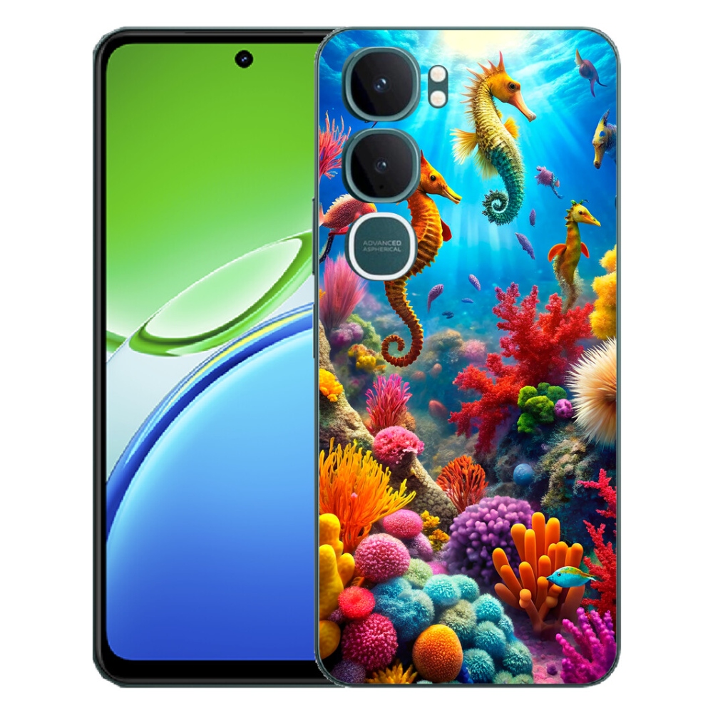 Gélový kryt mmCase na Vivo Y21d - morský svet 3