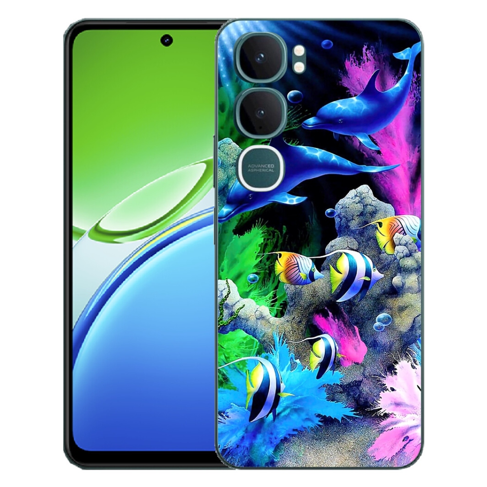 Gélový kryt mmCase na Vivo Y21d - morský svet