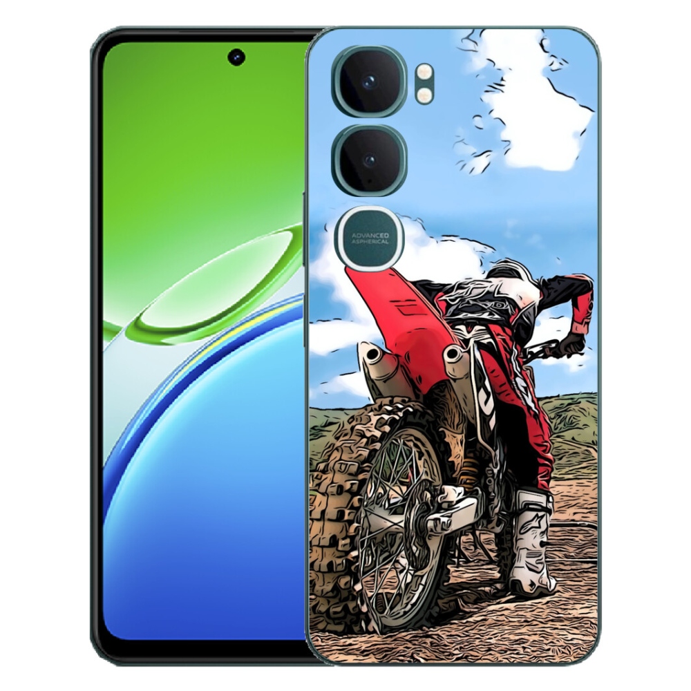 Gélový kryt mmCase na Vivo Y21d - moto