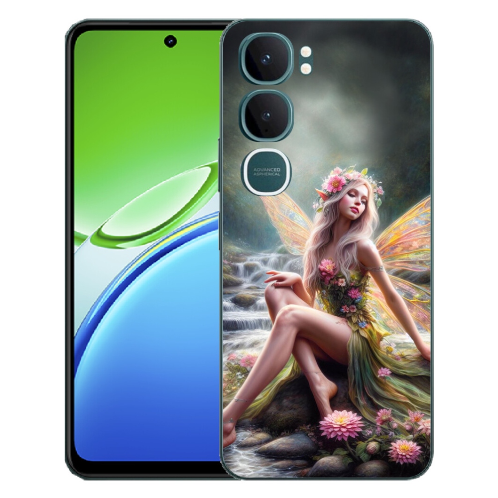 Gélový kryt mmCase na Vivo Y21d - motýlia žena 1