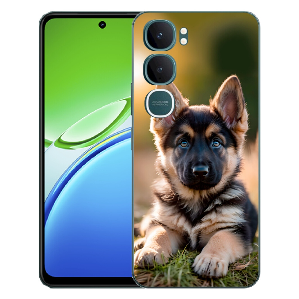 Gélový kryt mmCase na Vivo Y21d - nemecký ovčiak v prírode