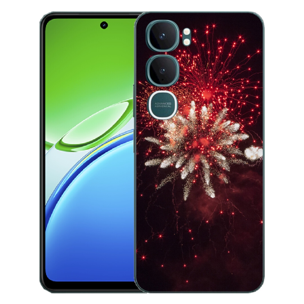 Gélový kryt mmCase na Vivo Y21d - ohňostroj