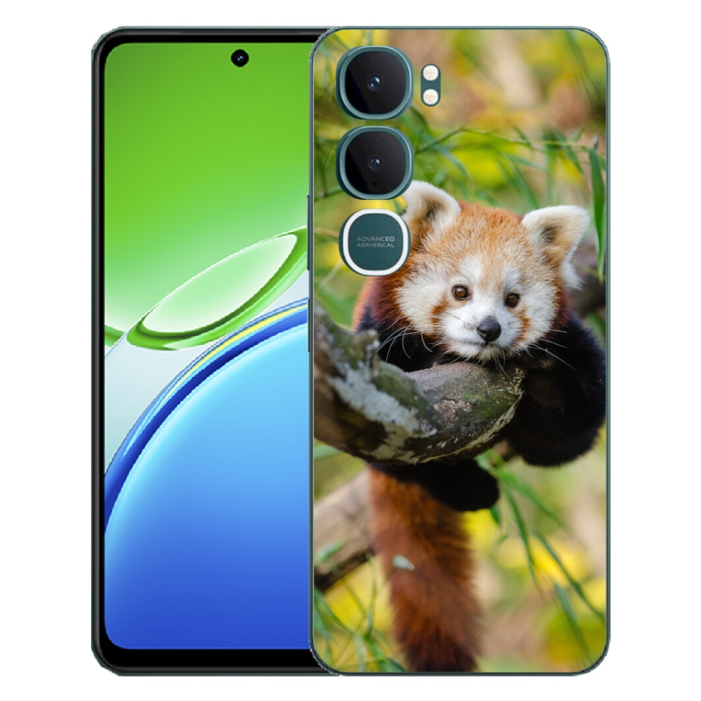 Gélový kryt mmCase na Vivo Y21d - panda červená