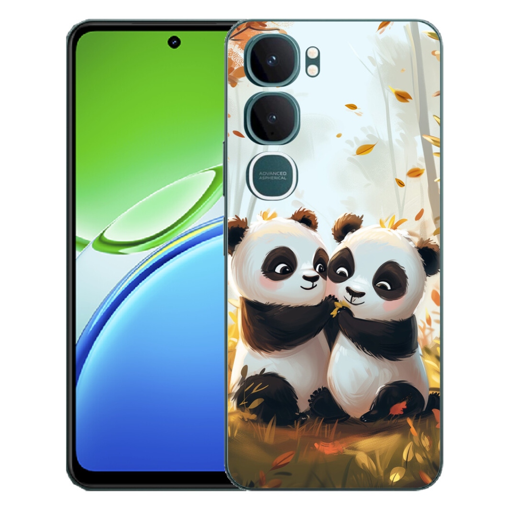 Gélový kryt mmCase na Vivo Y21d - pandy