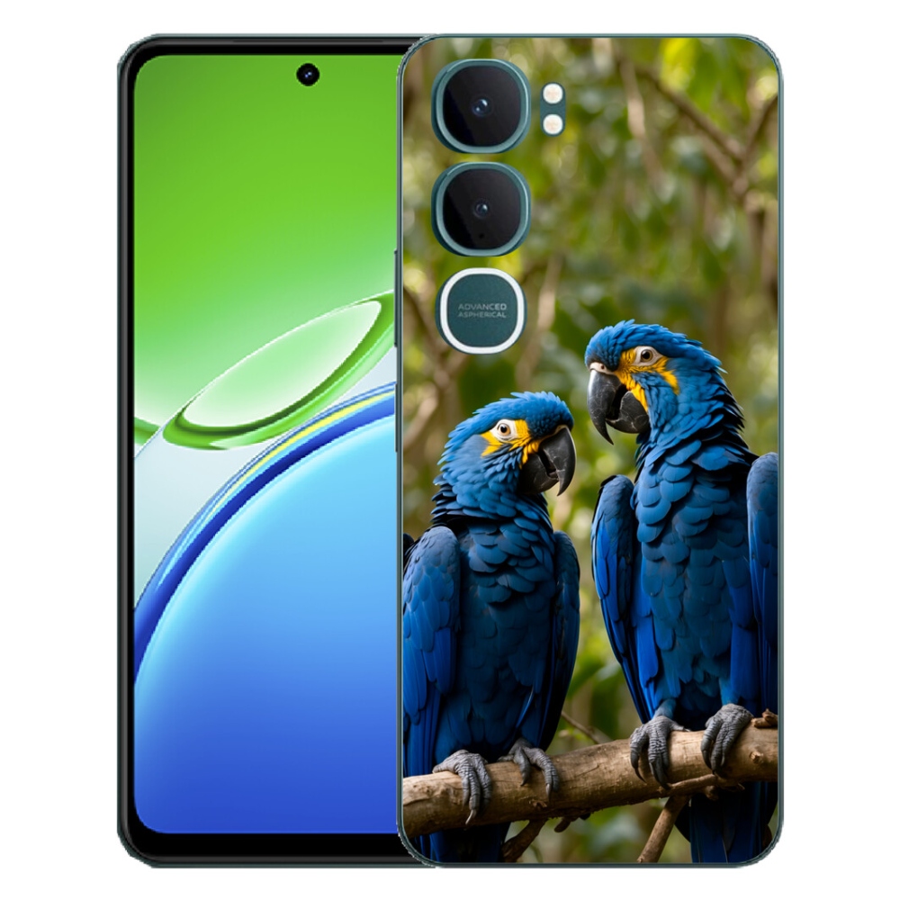 Gélový kryt mmCase na Vivo Y21d - papagájové duo