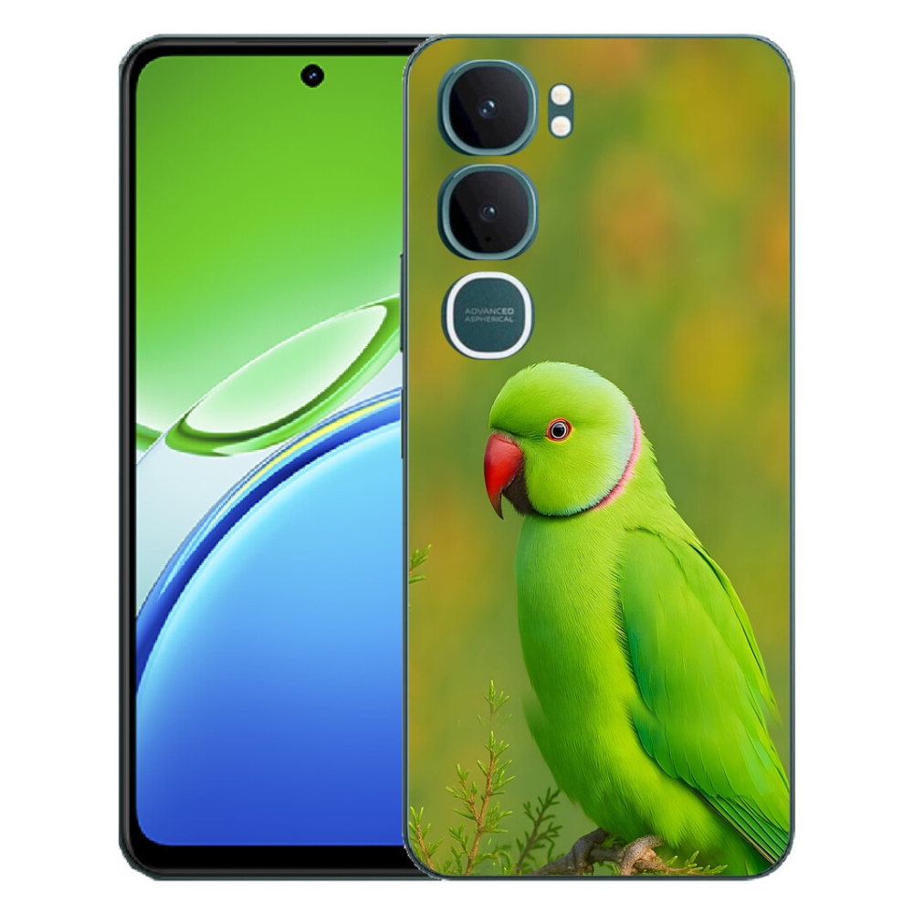 Gélový kryt mmCase na Vivo Y21d - papagáj alexander 2