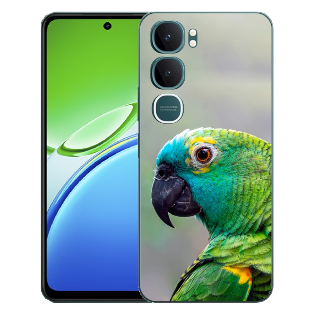 Gélový kryt mmCase na Vivo Y21d - papagáj amazoňan