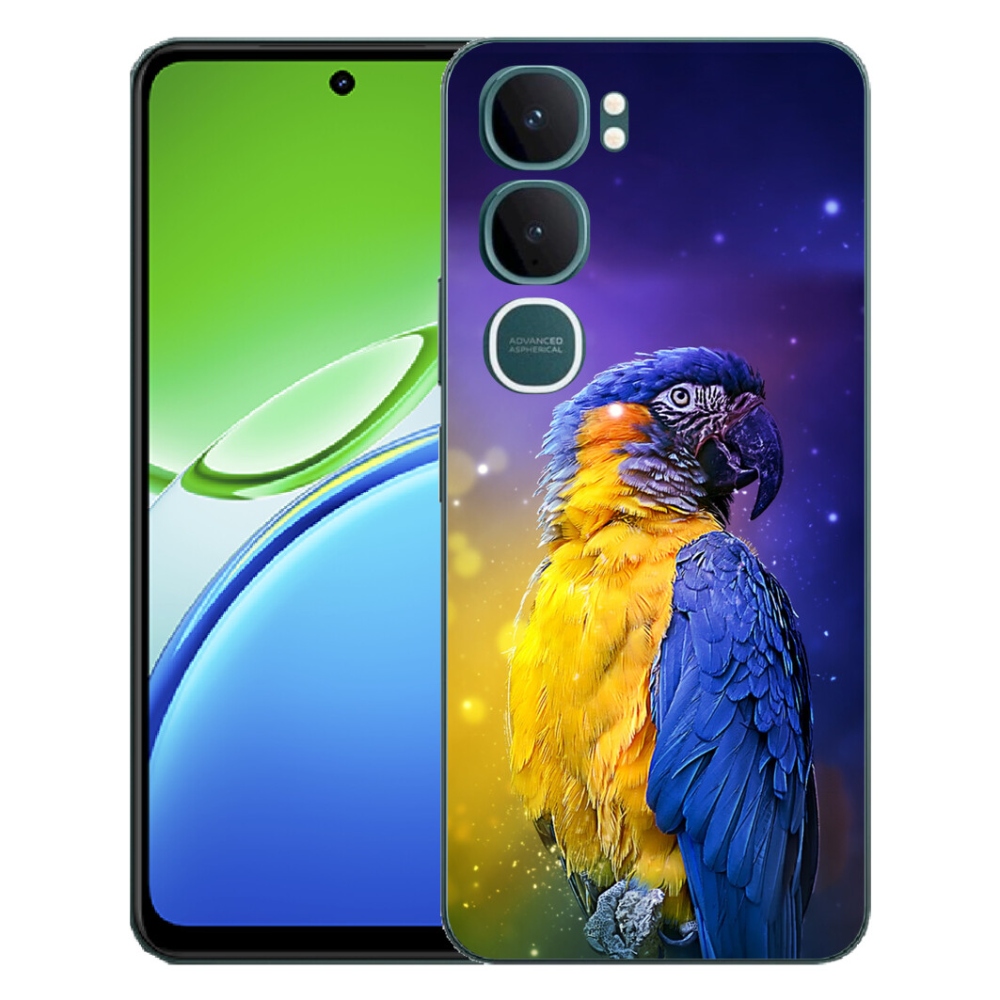 Gélový kryt mmCase na Vivo Y21d - papagáj ara 1