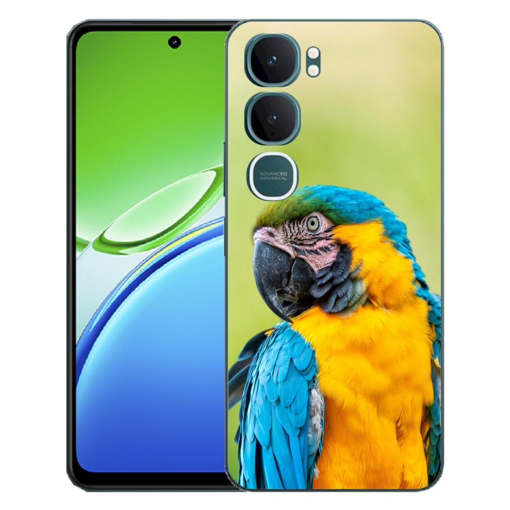 Gélový kryt mmCase na Vivo Y21d - papagáj ara 2