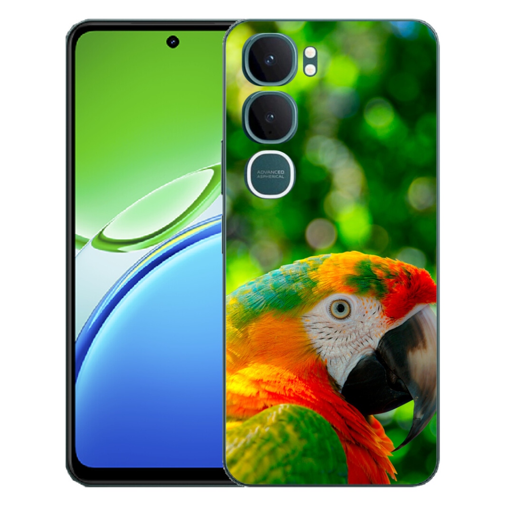 Gélový kryt mmCase na Vivo Y21d - papagáj ara 3