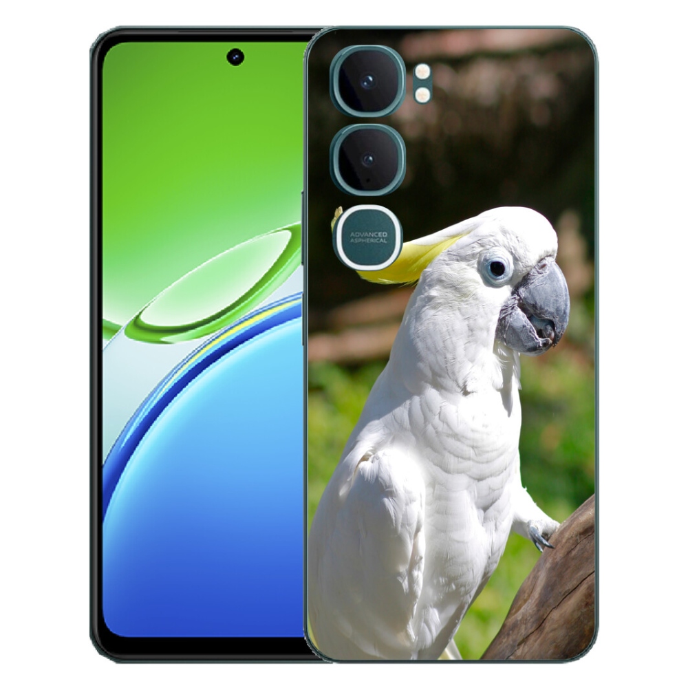 Gélový kryt mmCase na Vivo Y21d - papagáj kakadu 2