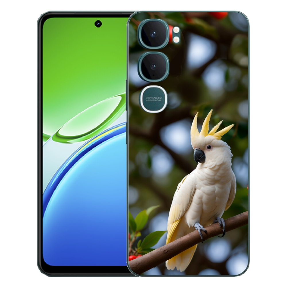 Gélový kryt mmCase na Vivo Y21d - papagáj kakadu 3