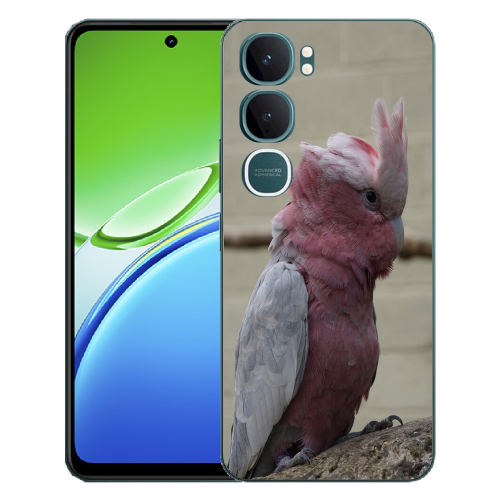 Gélový kryt mmCase na Vivo Y21d - papagáj kakadu ružový