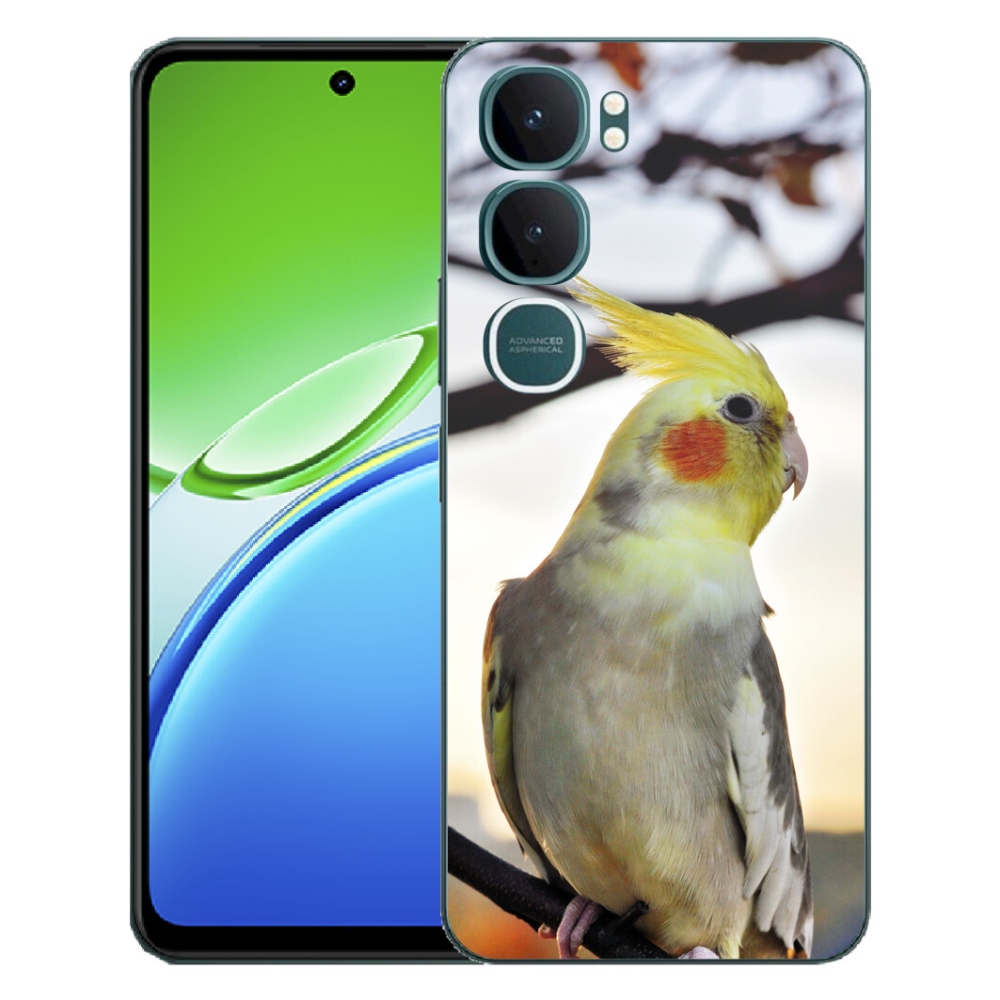 Gélový kryt mmCase na Vivo Y21d - papagáj korela